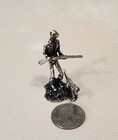 Chimera Oro Italy 925 Sterling Silver Hunter And Dog Miniature Figurine