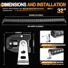 32  Curved Led Light Bar Combo   Wiring Kit For Dodge Ram 2500 3500 4500 10-19