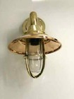 Nautical Marine Solid Brass Swan Bulkhead Ship Light Extra Copper Shade One Pcs