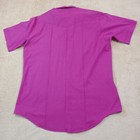Diamond A Ranchwear Vintage Short Sleeve Pearl Snap Shirt Men s 16 5 Purple