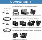 2-pack Omnidirectional Lavalier Microphone With 90   L-shaped 3 5mm Jack