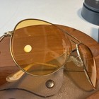 62-14 Vintage Bausch  lomb Ray-ban Gep All-weather Ambermatic Aviator Sunglasses