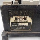 Vintage Rhyne Pick Machine Flower Floral Stem Crimping Tool With Weights
