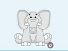 Unused Code Tag Only Lil kinz Elephant Hs007 No Plush Safari Circus Webkinz Ganz
