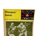 Vtg  San Diego Chargers Vs New Orleans Saints Program Afl August 9  1969 Summer