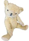 Antique Mohair Teddy Bear Button Eyes Large 25  Wool Stuffed Jointed Humpback