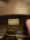 1920 s Windsor Eyeglasses 1 20 12k Gf Black Gold Saddle Bridge Frame Case Lennon