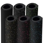 Gym Rubber Flooring Heavy Duty 4 x6  4 x10  Gym Exercise Floor Mats 1 4  Thick