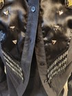 Vintage Cowpunk   Western Glam Studded Fringe Beaded  Shirt 