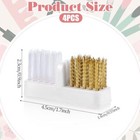 4pcs Nail Drill Wire Cleaner Brush Art Nail Bit Cleaning Brush Drill Bit For 