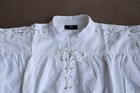 Renaissance Celtic Laced Neck   Sleeves Shirt White Cosplay Ren Fair Pirate