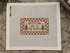 Chrsitmas Needlepoint Canvas Joy To The World 18ct Rectangle
