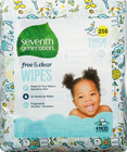 Seventh Generation  Baby Wipes  Unscented And Sensitive 64 Count  pack Of 4 