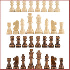 32pcs Wooden Chess Pieces Staunton Tournament Set King No Board