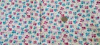 Full Vintage Feedsack   Teal   Lavender And Burgundy Flowers 