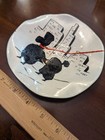 Vintage Evans Enamel On Copper Poodle Dish Bowl Mid Century Signed Don Art Tray