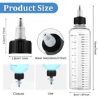 Synhhergyx 2 Pack Applicator Bottle For Hair 8 5oz Oil Container Clear