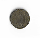 1947 Spain - 1 Peseta - 484 - Aluminum Bronze - 3 5g