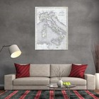87110 Map Ancient Italy Italyancient Chambers 1845 Decor Wall Print Poster