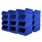 24 Pack Small Storage Bin  Wall Mount Storage  Hanging And Stacking Bin  