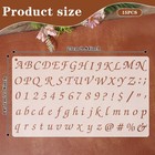 1 3  1 2  3 4  1  2 Inch Letter Stencils For Painting  15 Pcs Alphabet White