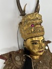 Antique Hand Carved Wood Burmese Myanmar Dancing Marionette Puppet 1920s 40    Oal