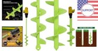 Multi-purpose Garden Auger Set  Heavy Duty 3 5    1 6  Bits For Easy Digging