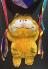 Vintage 1981 Dakin Garfield    flying High    Hanging Rainbow Heart Balloon Scarce