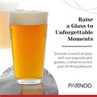 Pint Glasses Set Of 6 - 16 Oz Drinking Glasses Made For Cold Beverages - 16 O   