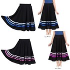 Girls Full Circle Ballet Character Skirt Ribbons Decor Skirts Stage Dance Wear