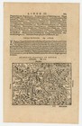 Antique Map  de Regione Hegoiensi Et Oppidis   hegau  S  Munster  1544
