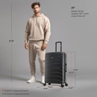 Lightweight Hardside Spinner Luggage Trolley 28in Durable Travel Bag Black New