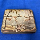 Rare  Antique 1920 s Deco Vintage Flamingo William Crawford Japanese Tabacco Tin