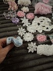 Lace Trims Ribbons Doilie Embellishments Sewing Wreaths Craft Art Supplies Lot