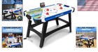 58-inch Powered Air Hockey Table With Led Scoreboard - Fun For All Ages
