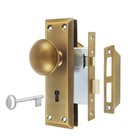 Mortise Lock Set For Interior Door  Vintage Antique Brass Door Knobs With Lock A