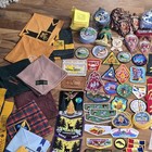 Vintage Boy Scout Patches Pins Neckerchiefs Books Ephemera Large Mixed Lot Usa