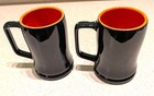Two Harley Davidson Eagle Coffee Cups mugs  Licensed 3-d Logo  2002