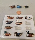 New Ducks-set Of 12 Miniature Hand Painted
