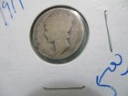 Vintage antique Us 4 Ten Cent dime Coins 1916-1918