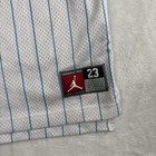 Y2k Jordan Unc North Carolina Blue White Striped Basketball Jersey Youth Xl