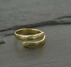 Women s Adjustable Toe Ring Solid Metal 925 Sterling Silver Yellow Gold Plated