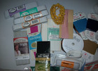 Mix Lot Of Vintage Sewing Supplies Notions  Needles  Bobbins  Thread  Elastic  