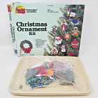 Vtg Makit Bakit Christmas Ornament Kit 50250  started Incomplete