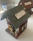Vintage Folk Art Antique Shop And School House In Wood