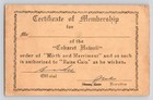 1940s Cabaret Hawai Hi Certificate Of Membership Card Col  n  Republic Of Panama