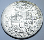 1711 Spanish Silver 2 Reales Genuine Antique 1700 s Two Bit Pirate Treasure Coin