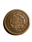 1856 Slanted 5 Braided Hair Large Cent  Fine   Nice Quality Coin   
