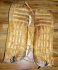 Vintage Koho Pro Gp401 Leather Hockey Goalie Pads Size 36 Inch nhl Quality  Nice