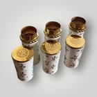 Set Of 3 Vintage Revlon 593 Lipstick Tubes     White   Gold Floral  Hand Engraved